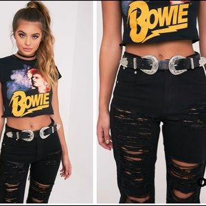 Pretty Little Thing - Double Buckle Western Belt